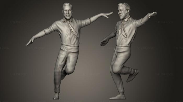 Statues of famous people (Ryan Gosling dance, STKC_0104) 3D models for cnc